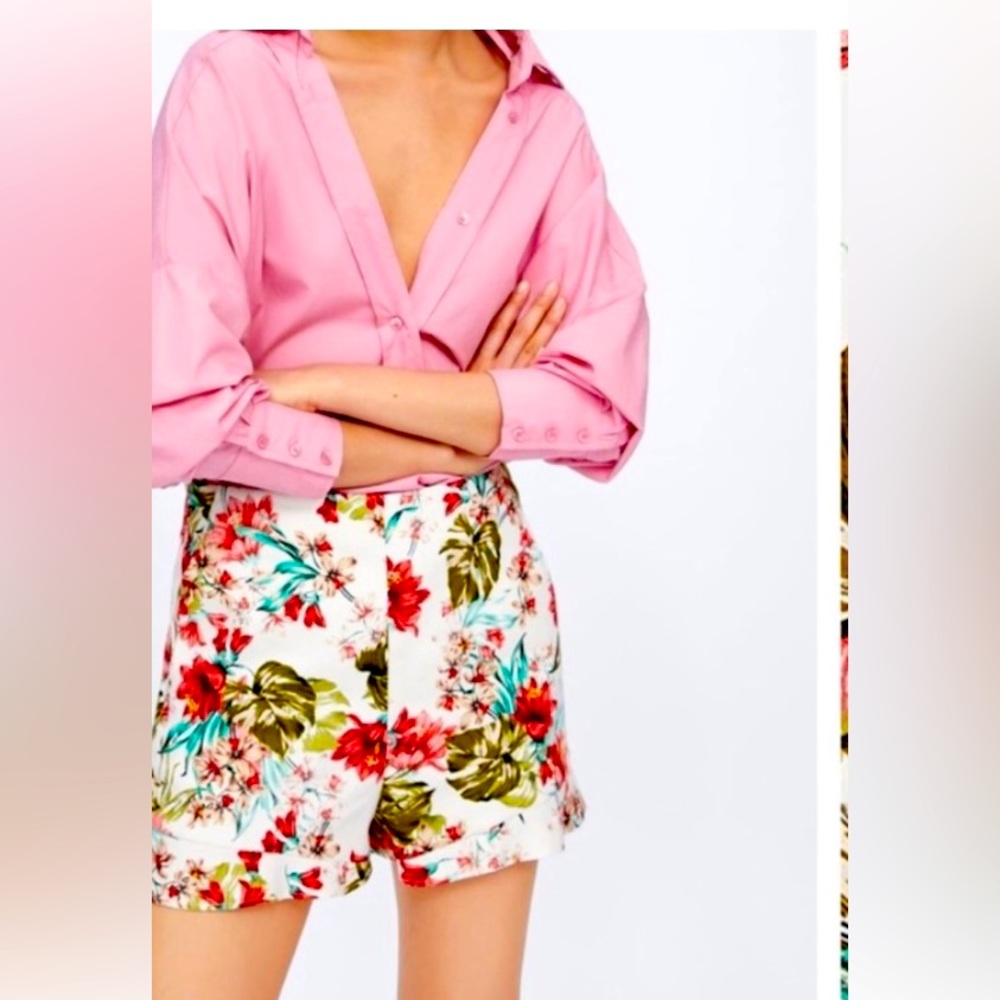 Zara Ruffle Hem Shorts